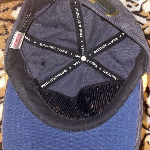 Rare SAMPLE  Hat DC Shoe Company Hat Gray Corduroy Hat w/ Orange Rope - Picture 6 of 9